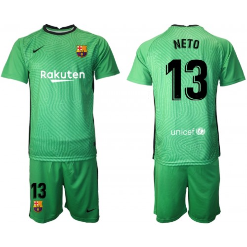 FC Barcelona Dres Golmanski Norberto Neto 13 Dječji 2020/21 M001 Kratkih Rukava FC Barcelona Dres Golmanski Norberto Neto 13 Dječji 2020/21 M001 Kratkih Rukava